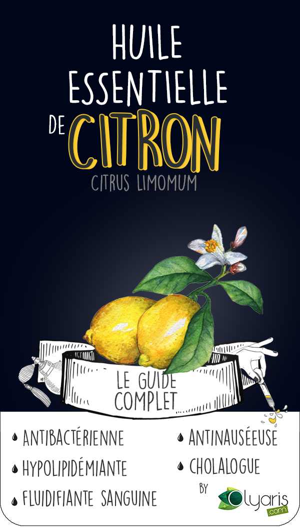 Huile Essentielle de Citron contre la Constipation - Olyaris